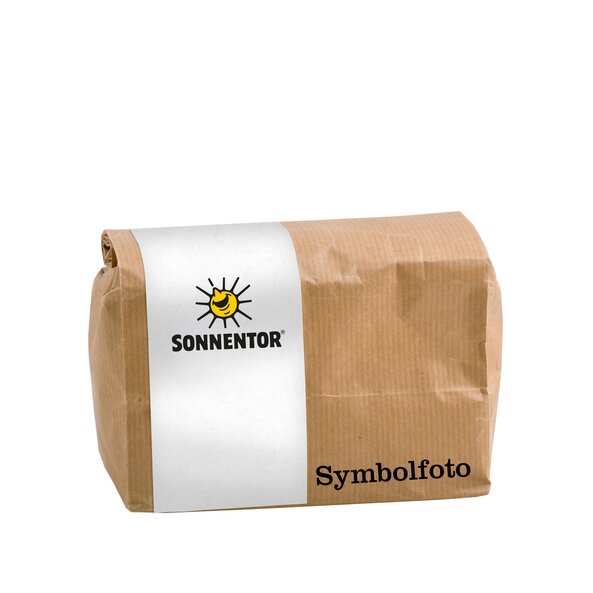 Foto einer braunen Großpackung Kardamom ganz.