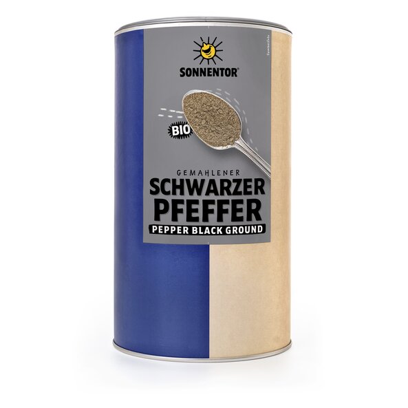 Pfeffer schwarz gemahlen bio 500 g, Gastrodose groß | © SONNENTOR